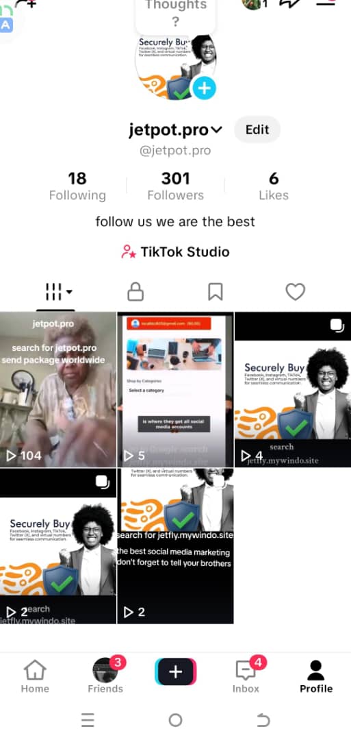 Tiktok 300 followers