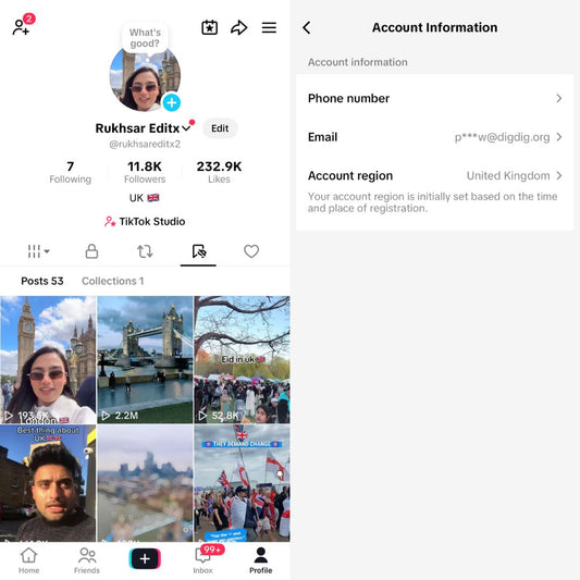 Old UK tiktok 11k + real followers high quality