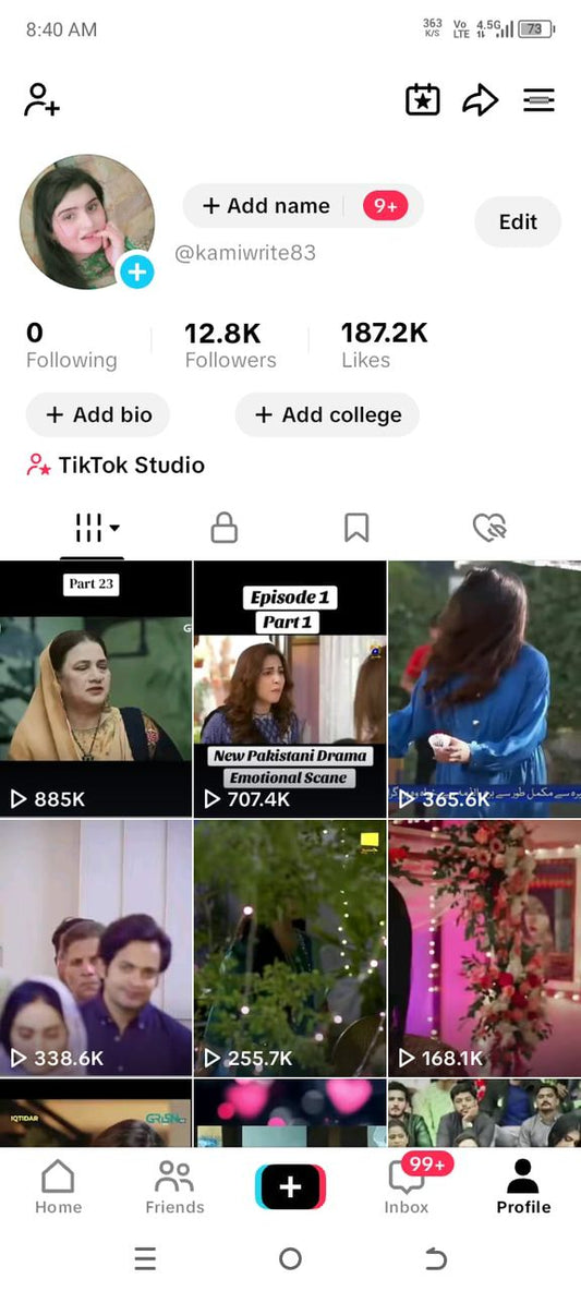 Tiktok 12k followers high quality