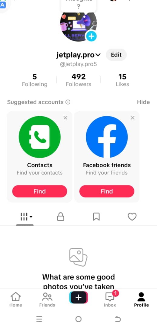 Old Tiktok 400 + followers
