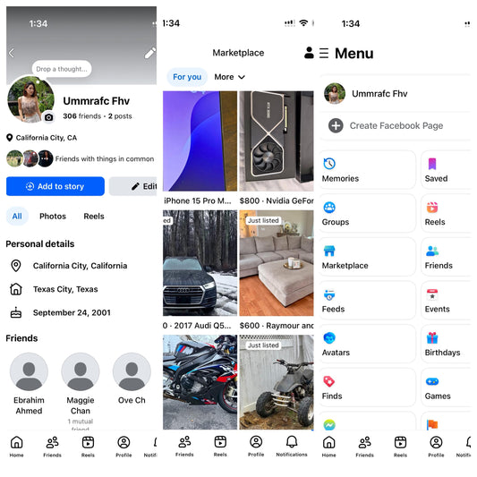 USA Facebook good profile