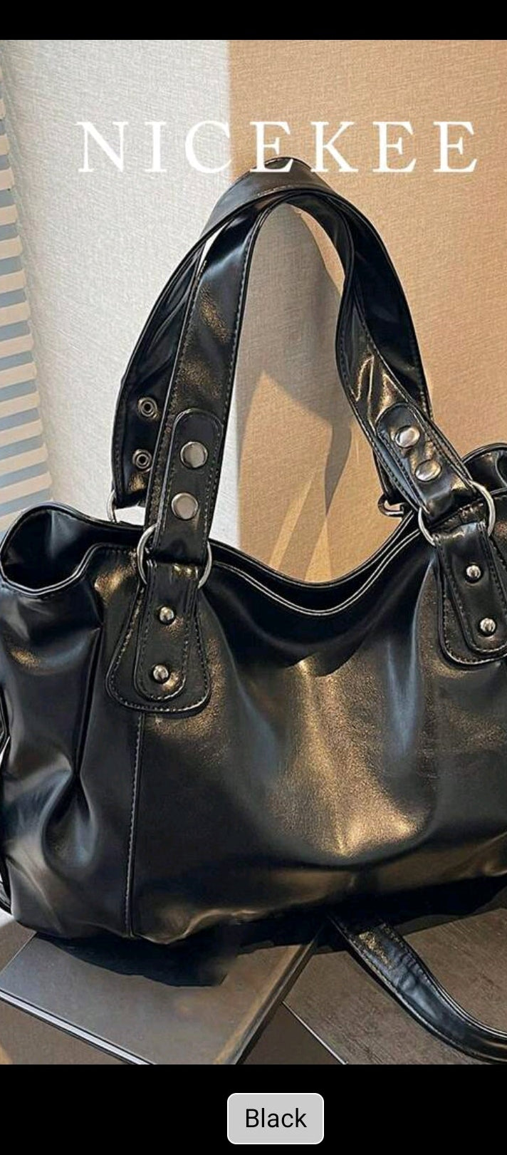 Duża pojemność, jednokolorowa damska torba na ramię, modna damska torebka z dużą przestrzenią, spersonalizowana torba na ramię typu crossbody